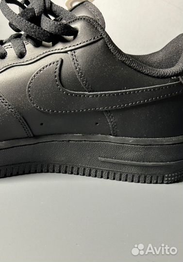 Кроссовки Nike AIR force 1 LOW luxe black gum Люкс