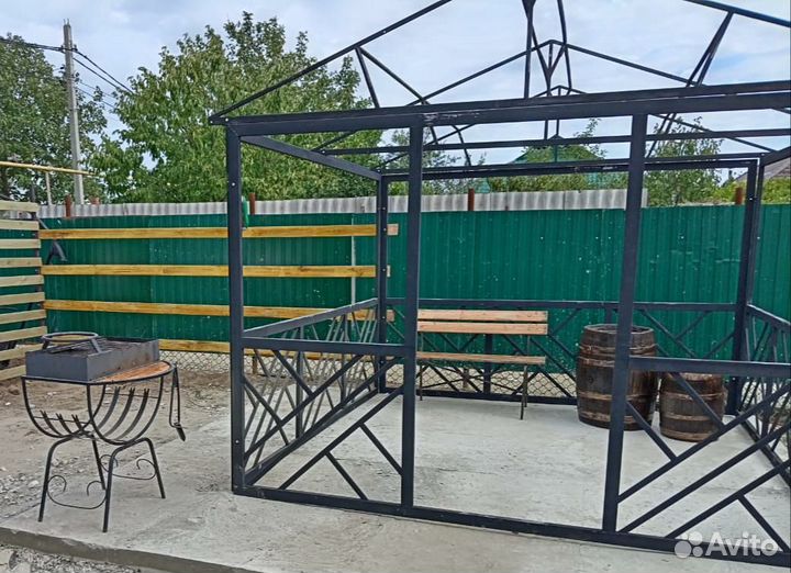 Беседка Большая Садовая 3,4,5,6м с доставкой