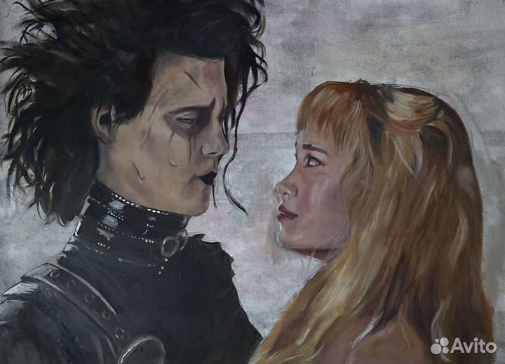 Масляная живопись «edward scissorhands» painting