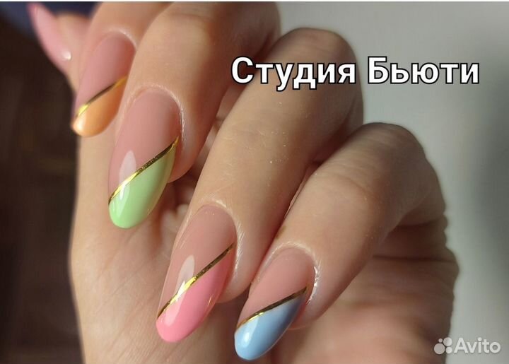 Наращивание ногтей, маникюр