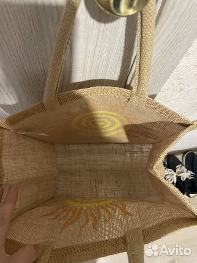 Сумка женская новая шоппер из джута