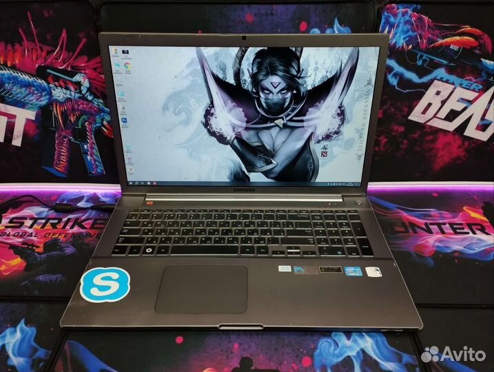 Игровой Samsung 17'3 i7 4GB видео 12GB озу SSD