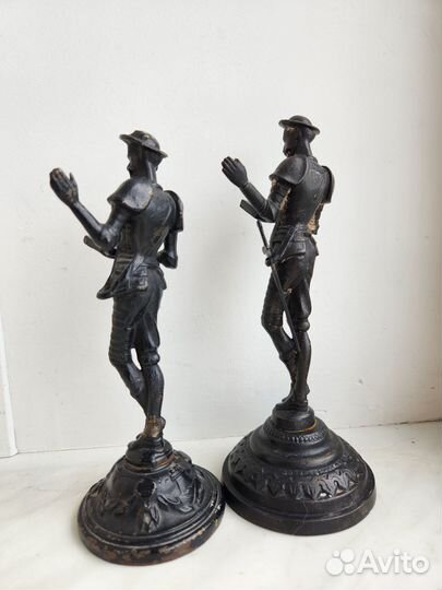 Скульптура дон кихот, чугун,2 шт одним лотом