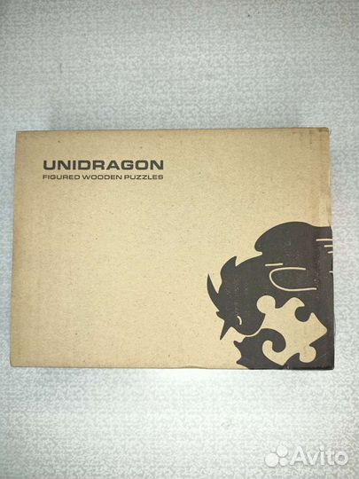 Новый деревянный пазл Unidragon Таинственный лев