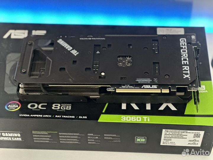 Видеокарта RTX 3060Ti asus Tuf Gaming