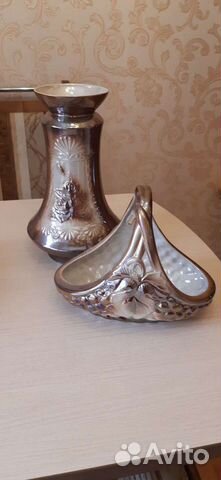 Ваза для цветов 30 см +конфетница