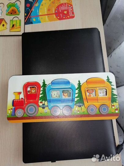 Рамки вкладыши пазлы деревянные