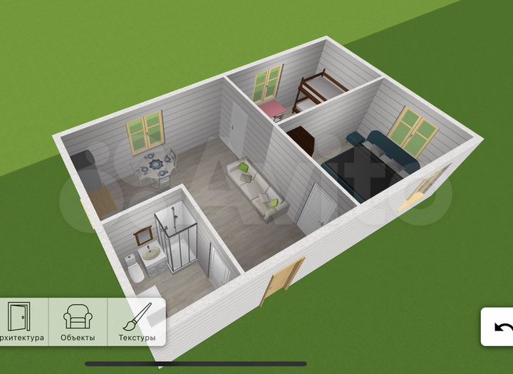 Дом 60 м² на участке 5 сот.