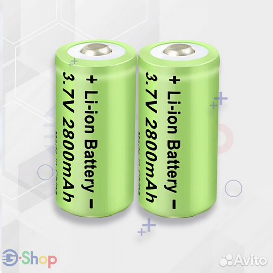 Набор 2x Акб CR123 2800 mAh + З/У на 2x слота USB