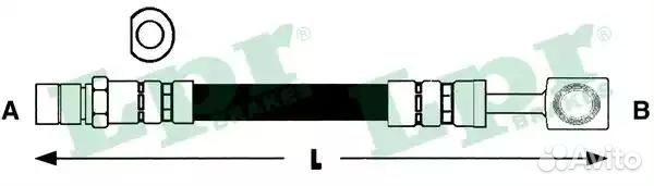 Шланг тормозной daewoo lanos, daewoo nexia, opel c