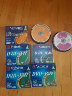 Диски DVD - RW и DVD - R новые