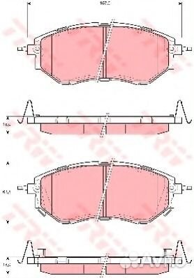 TRW GDB3372 Колодки тормозные subaru foresterlegac