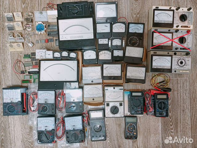 Ампер вольтметр и измерительная головка 1 шт