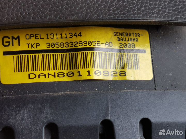 Подушка безопасности opel astra sedan