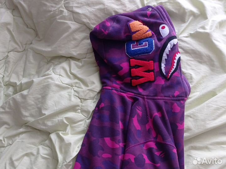 Зип худи bape shark