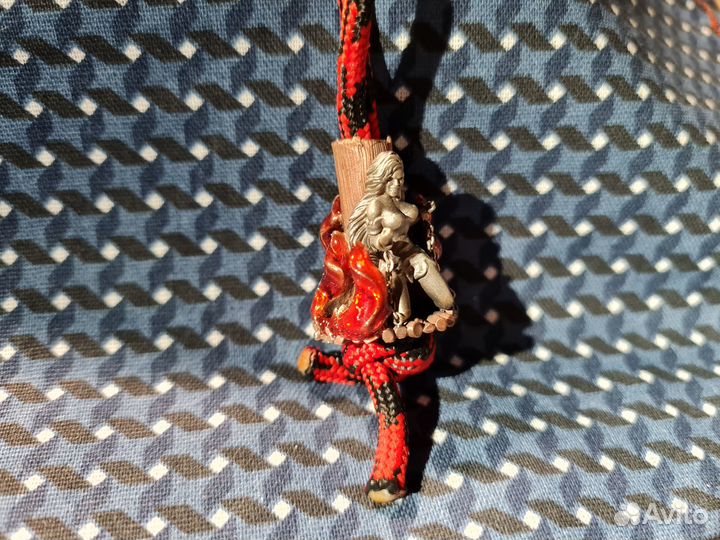 Бусина темляк брелок складной нож шибари ведьма