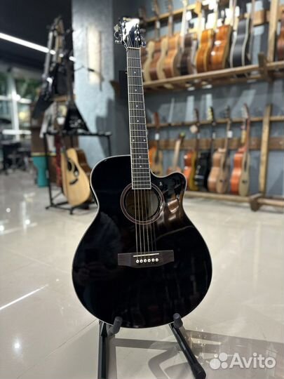 Электроакустическая гитара Fabio F4050E BK EQ