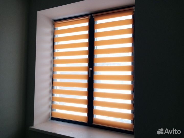 Рулонные шторы Зебра (День-Ночь)