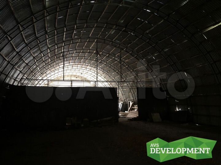 Арочный ангар 468 м² (холодный склад) в Коптяках