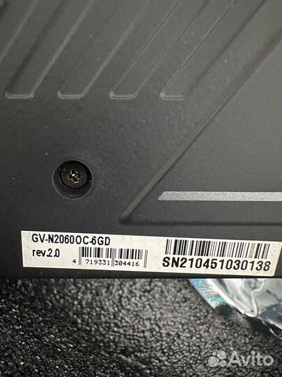 Видеокарта Gigabyte RTX 2060 6gb rev.2