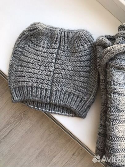 Шапка и снуд зима