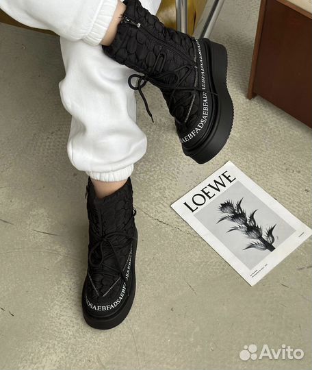 Ботинки дутики зимние женские