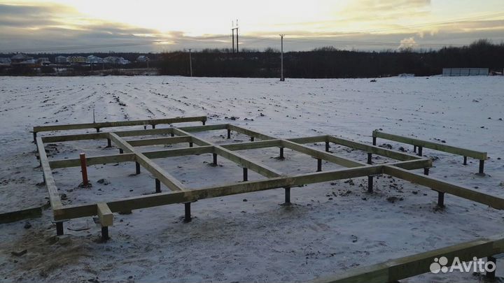 Монтаж винтовых свай под ключ