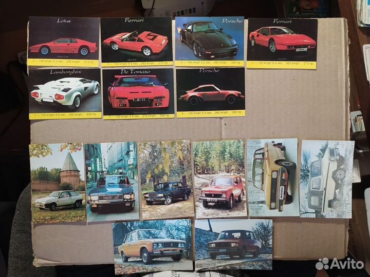 Календарики СССР серии автомобили