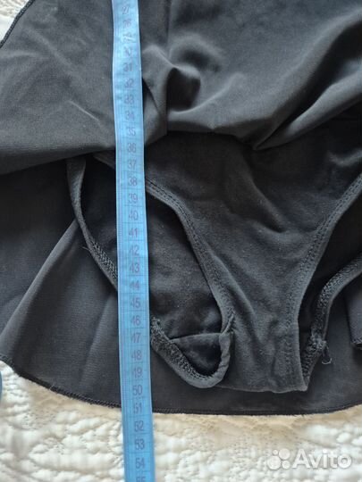 Купальник гимнастический черный 128