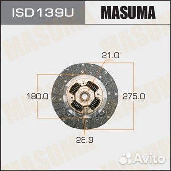 ISD139U диск сцепления 275x180x21x28.9 Isuzu I