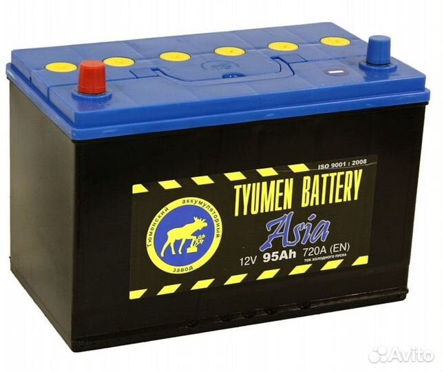 Акб 95Ач Tyumen Asia. Прямая полярность. 750А
