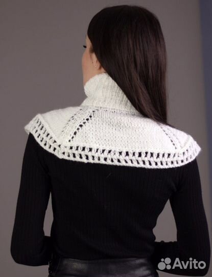 Манишка вязанная снуд воротник