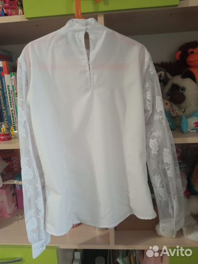 Блузка нарядная с галстуком