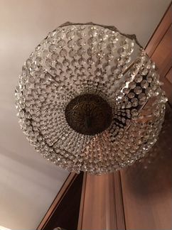 Бронзовая хрустальная люстра