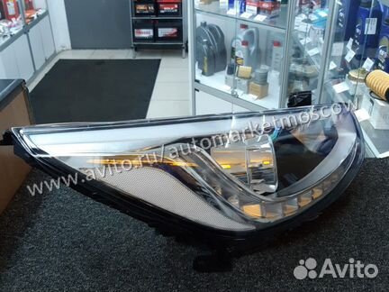 Правая линза с дхо Хундай Солярис 11-14