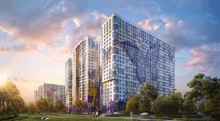 1-к квартира, 42 м², 12/25 эт.