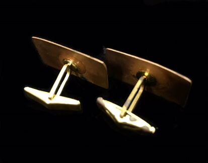 Винтажные запонки с эмалью