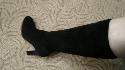 Сапоги зимние замшевые новые