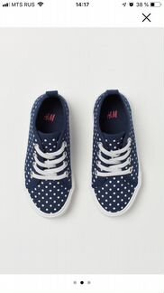 Кеды новые H&M со шнурками на резинке