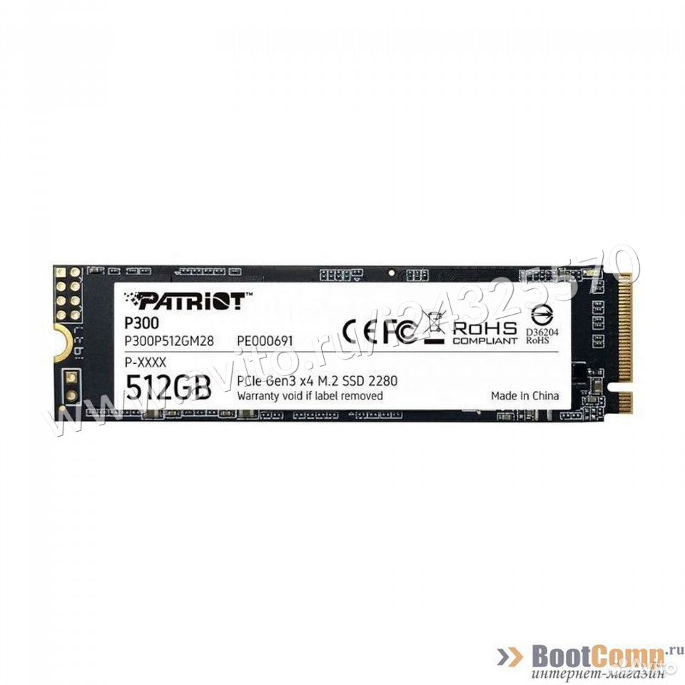  Жесткий диск SSD M.2 512GB Patriot P300 PCIe P300P  84012410120 купить 1