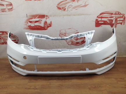 Передний бампер kia rio 3 рестайлинг Белый