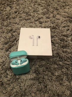 Наушники apple airpods бирюзовые