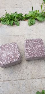 Брусчатка из лемезита, бордовая