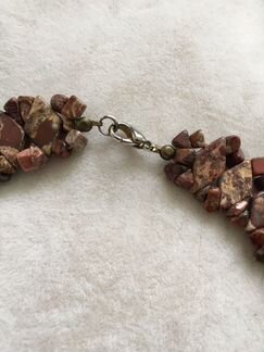 Ожерелье из натуральной яшмы б/у