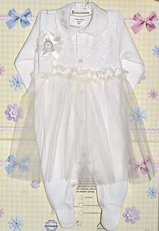 Новый комбинезон с ободком, в упаковке