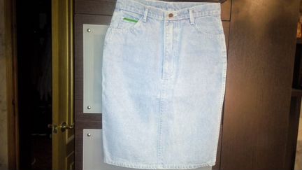 Джинсовые юбка, рубашка