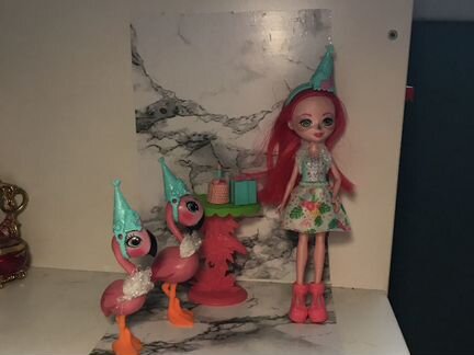 Кукла enchantimals фламинго праздник