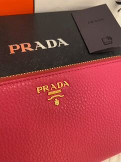 Кошелек Prada женский на молнии. Новый. Оригинал