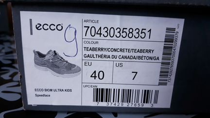 Кроссовки ecco (39р)