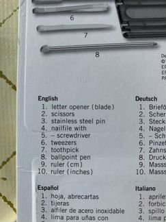 Нож - швейцарская карточка victorinox SwissCard